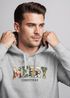 Hoodie Herren Weihnachtspulli Aufdruck Merry Christmas XMAS Kapuzen-Pullover Männer Fashion Streetstyle Neverless®preview