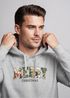 Hoodie Herren Weihnachtspulli Aufdruck Merry Christmas XMAS Kapuzen-Pullover Männer Fashion Streetstyle Neverless®preview