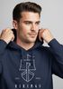 Hoodie Herren Wikinger Schiff Vikings Lineart Kapuzen-Pullover Männer Neverless®preview