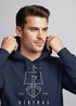 Hoodie Herren Wikinger Schiff Vikings Lineart Kapuzen-Pullover Männer Neverless®preview