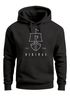 Hoodie Herren Wikinger Schiff Vikings Lineart Kapuzen-Pullover Männer Neverless®preview