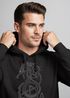 Hoodie Herren Wolf Fenrir Fabelwesen Wikinger nordische Mythologie Odin Kapuzen-Pullover Fashion Streetstyle Neverless®preview