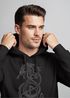 Hoodie Herren Wolf Fenrir Fabelwesen Wikinger nordische Mythologie Odin Kapuzen-Pullover Fashion Streetstyle Neverless®preview