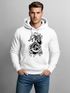 Hoodie Herren Wolf Fenrir Fabelwesen Wikinger nordische Mythologie Odin Kapuzen-Pullover Fashion Streetstyle Neverless®preview