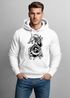 Hoodie Herren Wolf Fenrir Fabelwesen Wikinger nordische Mythologie Odin Kapuzen-Pullover Fashion Streetstyle Neverless®preview