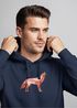 Hoodie Herren Wolf Polygon Tiere Print Aufdruck Geometrie Kapuzen-Pullover Männer Fashion Streetstyle Neverless®preview