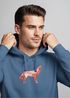 Hoodie Herren Wolf Polygon Tiere Print Aufdruck Geometrie Kapuzen-Pullover Männer Fashion Streetstyle Neverless®preview