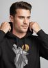 Hoodie Herren Wolf Print Wald Wildnis Outdoor Natur Tiermotiv Fashion Streetstyle Neverless®preview
