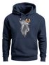 Hoodie Herren Wolf Print Wald Wildnis Outdoor Natur Tiermotiv Fashion Streetstyle Neverless®preview