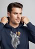 Hoodie Herren Wolf Print Wald Wildnis Outdoor Natur Tiermotiv Fashion Streetstyle Neverless®preview