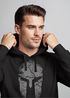 Hoodie HerrenAufdruck Sparta Helm Spartan Warrior Print Kapuzen-Pullover Männer Fashion Streetstyle Neverless®preview