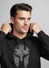 Hoodie HerrenAufdruck Sparta Helm Spartan Warrior Print Kapuzen-Pullover Männer Fashion Streetstyle Neverless®preview