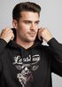 Hoodie Tracht Hisch Schriftzug Lausbua Bayern Dialekt Volksfest Bierfest Outfit Kapuzen-Pullover Männer Fashion Neverless®preview