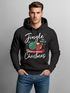 Hoodie Weihnachten Spruch Jingle Ball XMas Fun-Shirt Kapuzen-PÜullover Ugly Christmas Kapuzenpulli Moonworks®preview