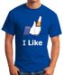 I like beer Herren T-Shirt Bier Fun-Shirt Moonworks®preview