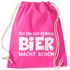 Ich bin der Beweis Bier macht schön - Festival Turnbeutel Moonworks®preview