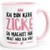 Ich bin keine zicke du machst nur nicht was ich will Kaffeetasse Keramiktasse MoonWorks®preview