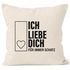 Ich Liebe Dich Geschenk-Kissenbezug für immer Schatz Autiga®preview