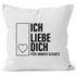 Ich Liebe Dich Geschenk-Kissenbezug für immer Schatz Autiga®preview
