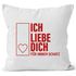 Ich Liebe Dich Geschenk-Kissenbezug für immer Schatz Autiga®preview