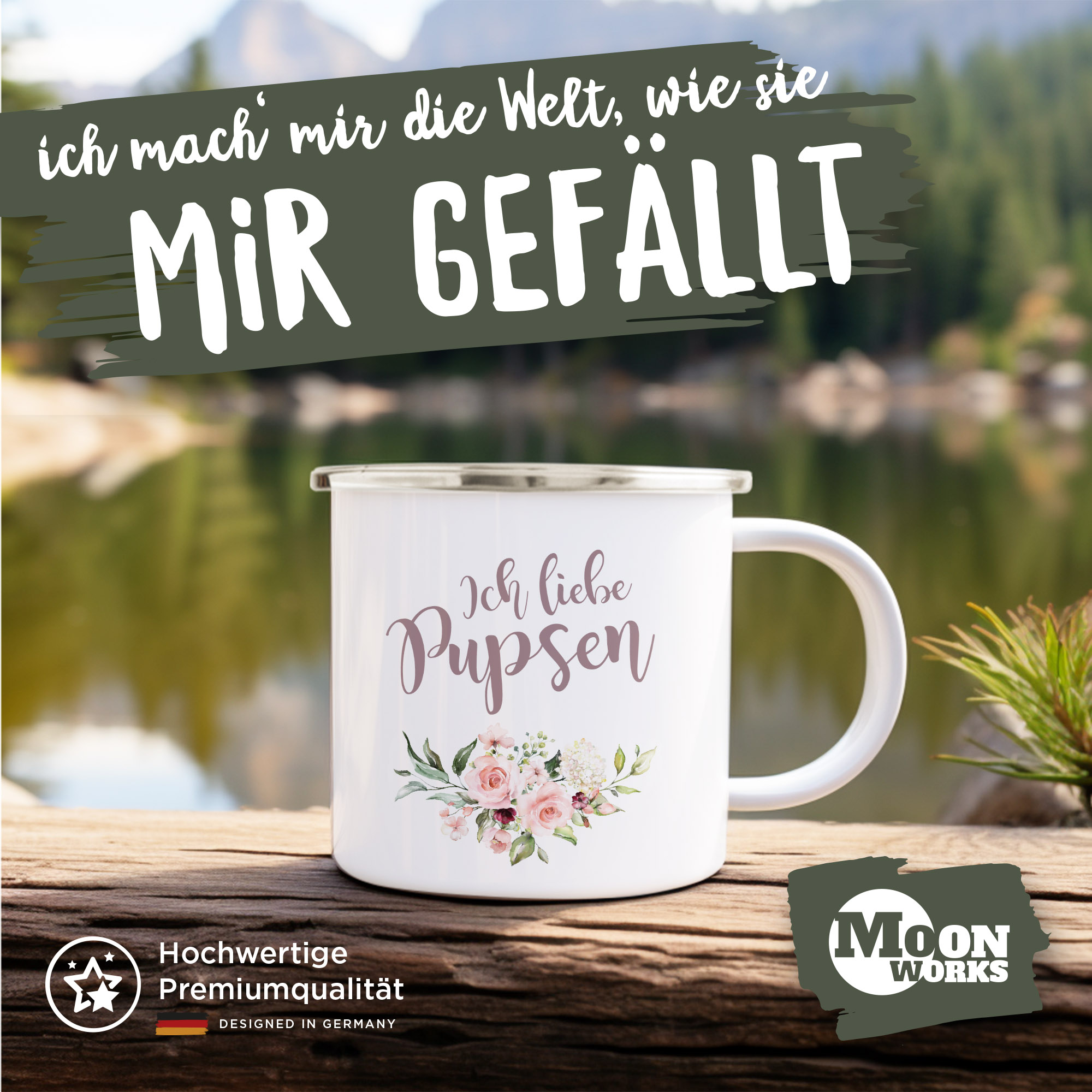 MoonWorks® Tazza da caffè con scritta I`'m a unicorn