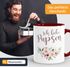 Ich liebe Pupsen Tasse Blumenkranz Rosen Kaffeetasse Teetasse Keramiktasse MoonWorks®preview