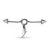 Industrial Stab Piercing Ohr Stecker Blitz Lightning Autiga® Straight Barbellpreview