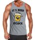 It's Beer a clock - Lustiges Herren Tank-Top Shirt Bier Spruch-Motiv Moonworks®preview