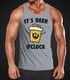 It's Beer a clock - Lustiges Herren Tank-Top Shirt Bier Spruch-Motiv Moonworks®preview