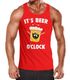 It's Beer a clock - Lustiges Herren Tank-Top Shirt Bier Spruch-Motiv Moonworks®preview