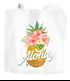 Jutebeutel Ananas Aloha Hawaii Blumen Pineapple Tropical Summer Jungle Paradise Hummingbird Baumwolltasche Stoffbeutel Autiga®preview