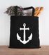 Jutebeutel Anker Vintage Stern Anchor Baumwolltasche Stoffbeutel Tragetasche Moonworks®preview