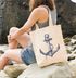 Jutebeutel Anker Wasserfarben Anchor Watercolor Baumwolltasche Stoffbeutel Einkaufsbeutel Schultertasche Autiga®preview