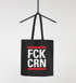 Jutebeutel Aufdruck FCK CRN Parodie HipHop Musik Pandemie Krise durchhalten Statement Moonworks®preview
