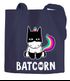 Jutebeutel Batcorn Einhorn Unicorn Baumwolltasche Stoffbeutel Tragetasche Moonworks®preview