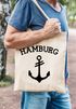 Jutebeutel Baumwoll-Tasche Anker Hamburg 2 Moonworks®preview