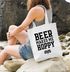 Jutebeutel Beer makes me hoppy Bier Spruch Beutel Baumwolltasche Stoffbeutel Tragetasche Moonworks®preview