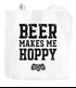 Jutebeutel Beer makes me hoppy Bier Spruch Beutel Baumwolltasche Stoffbeutel Tragetasche Moonworks®preview