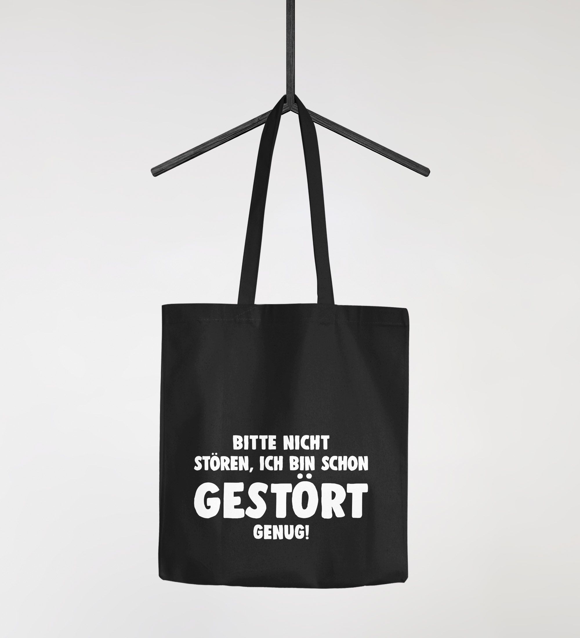 Jutebeutel Bitte nicht stören ich bin schon gestört genug Spruch