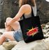 Jutebeutel Comic Boom Baumwolltasche Stoffbeutel Tragetasche Moonworks®preview