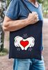 Jutebeutel Comic Hände Hands Herz Heart Baumwolltasche Stoffbeutel Tragetasche Moonworks®preview