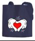 Jutebeutel Comic Hände Hands Herz Heart Baumwolltasche Stoffbeutel Tragetasche Moonworks®preview