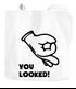 Jutebeutel Comic Hand Look Hole Game Baumwolltasche Stoffbeutel Tragetasche Moonworks®preview