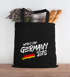 Jutebeutel Deutschland WM Fußball-Sommer 2026 Fußball Weltmeisterschaft Germany Flagge Baumwolltasche Stoffbeutel Moonworks®preview