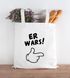 Jutebeutel Er wars Spruch Comic-Hand Baumwolltasche Stoffbeutel Tragetasche Moonworks®preview