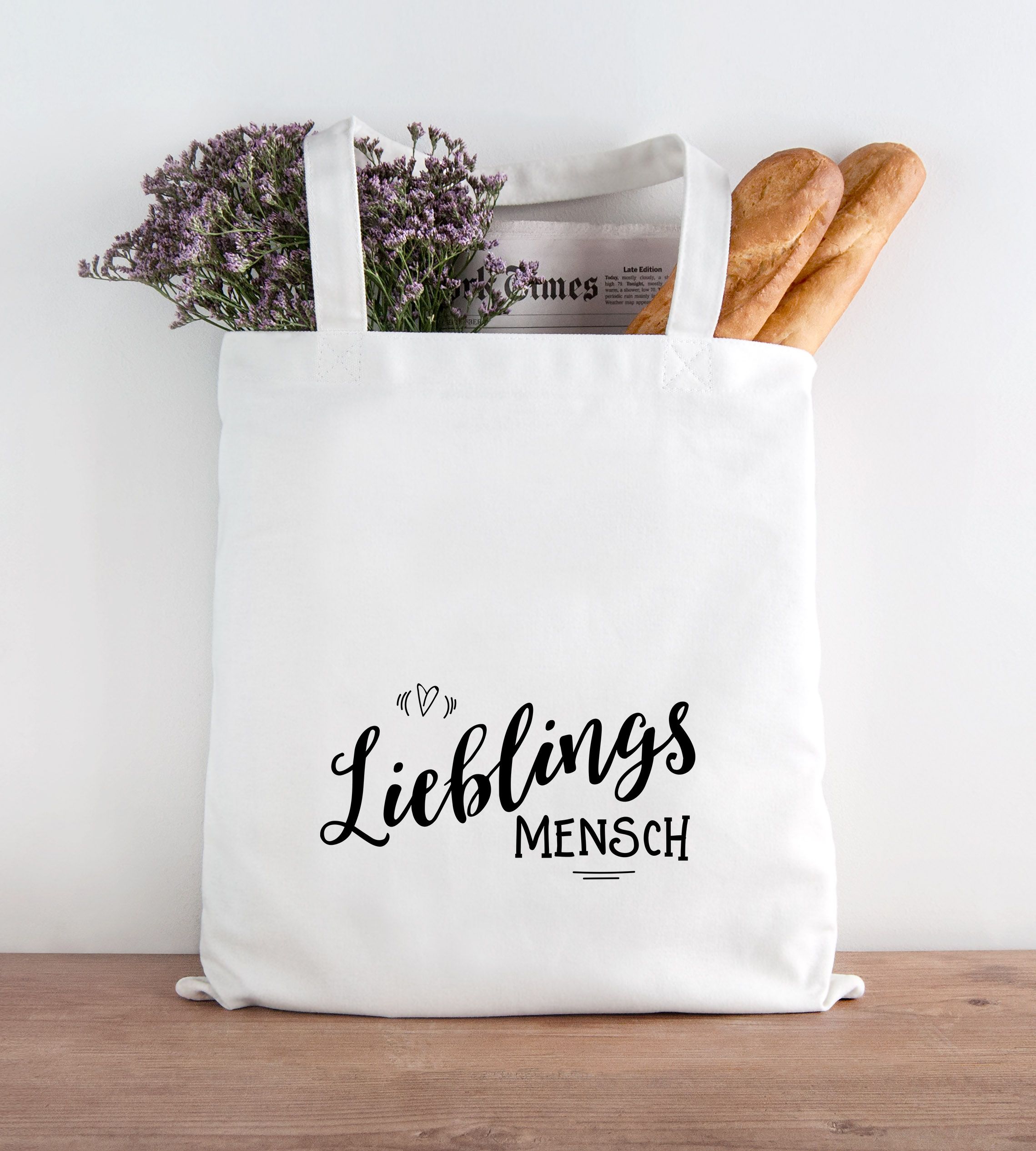 Jutebeutel Geschenkbeutel Geschenktasche Lieblingsmensch Freundschaft