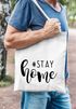 Jutebeutel Hashtag stay home Aufschrift Spruch Appell Aufruf zuhausebleiben StatementSpecialMe®preview