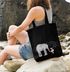 Jutebeutel Liebe muss nicht perfekt sein sondern echt Elefant Maus Geschenk-Tasche Baumwolltasche Stoffbeutel Tragetasche Moonworks®preview