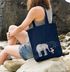 Jutebeutel Liebe muss nicht perfekt sein sondern echt Elefant Maus Geschenk-Tasche Baumwolltasche Stoffbeutel Tragetasche Moonworks®preview