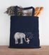 Jutebeutel Liebe muss nicht perfekt sein sondern echt Elefant Maus Geschenk-Tasche Baumwolltasche Stoffbeutel Tragetasche Moonworks®preview